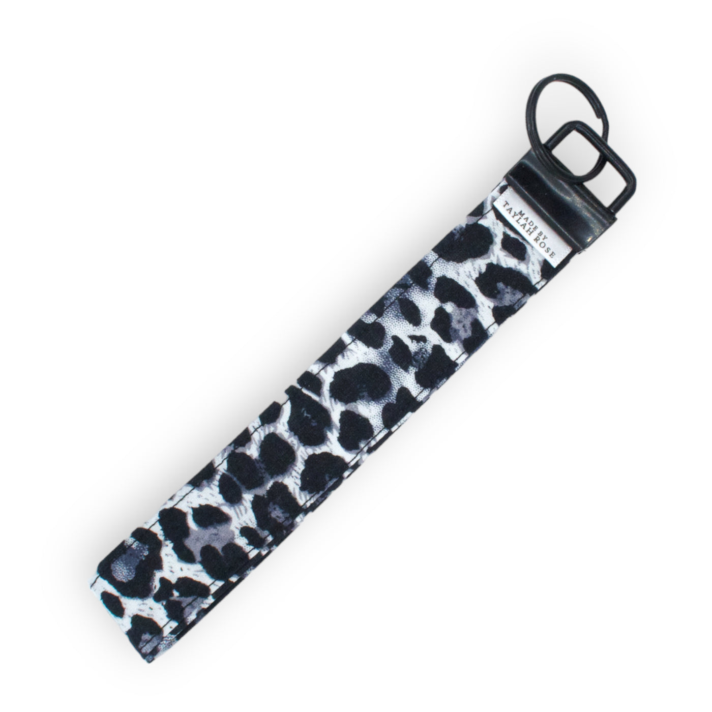Cotton Cheetah Wristlet Keychain