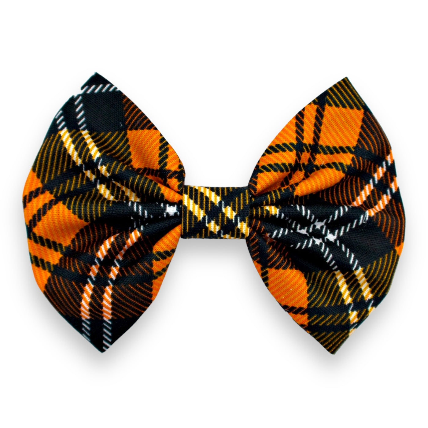 Pumpkin Plaid Bow