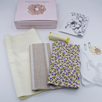Deluxe DIY Scrunchie kits - makes 3 - sewing machine edition