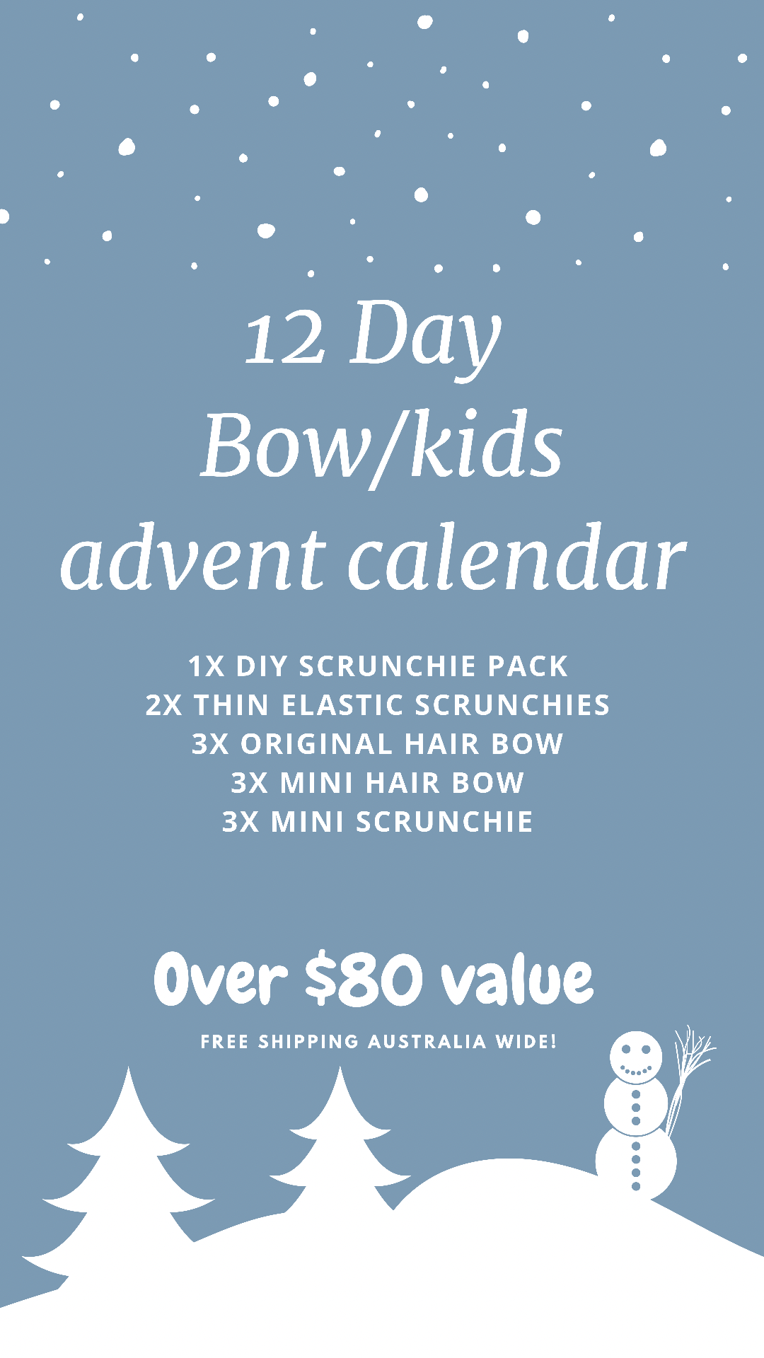 Bows/Kids Advent Calendar - 12 and 24 day
