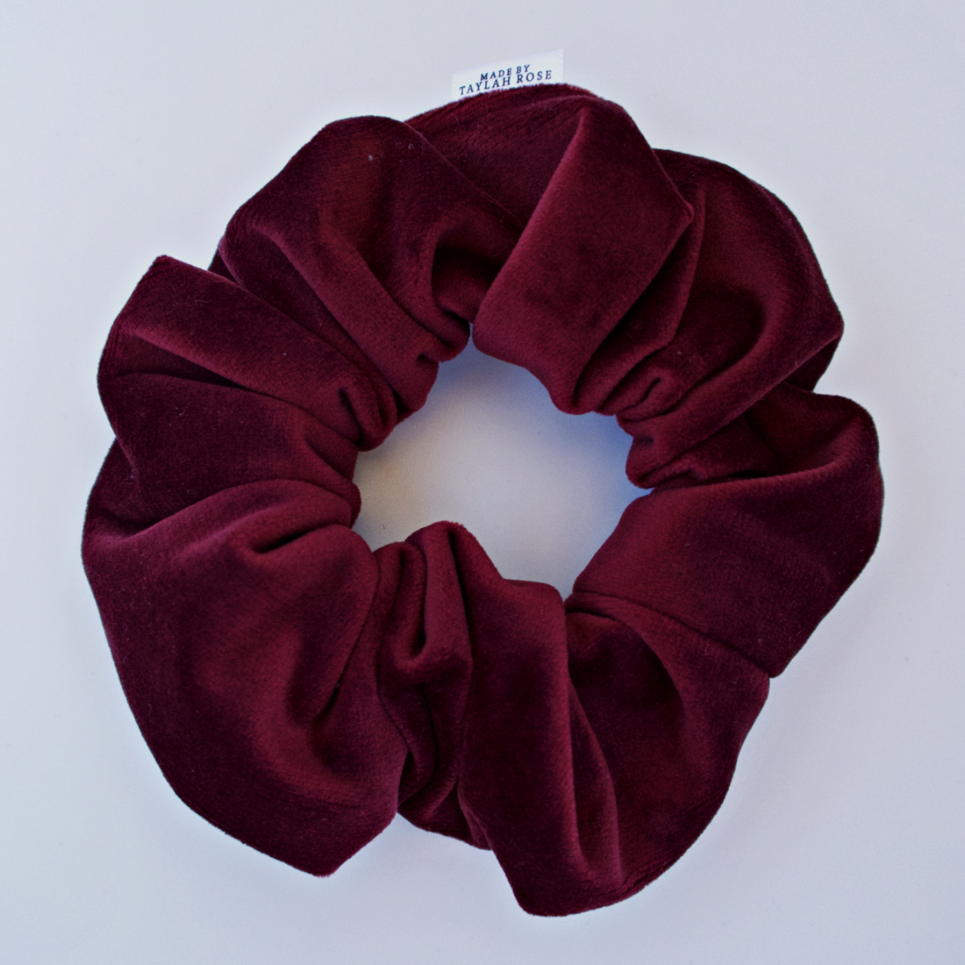 Burgundy velour