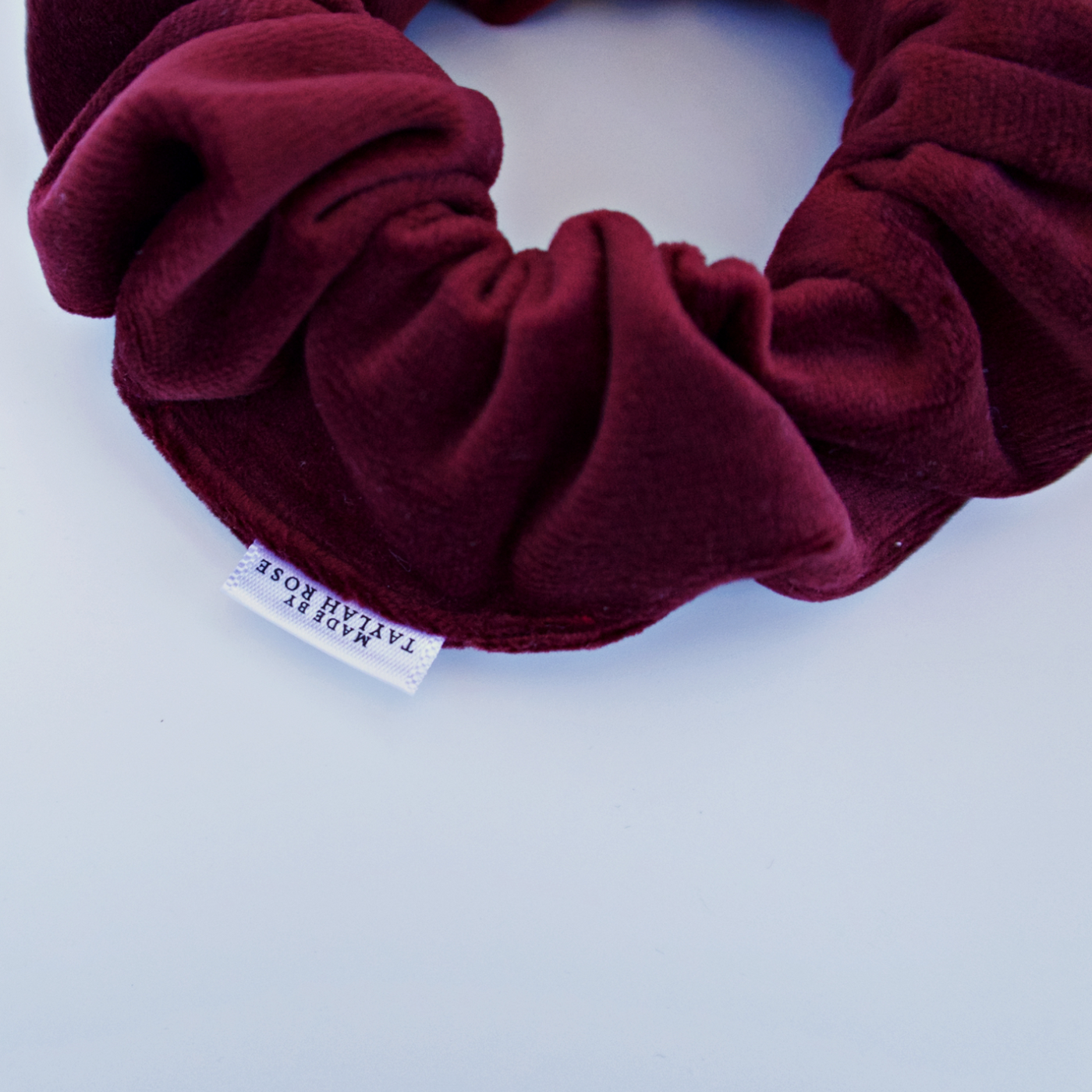 Burgundy velour