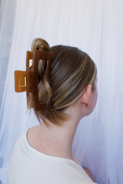 XL Cinnamon Hair Claw